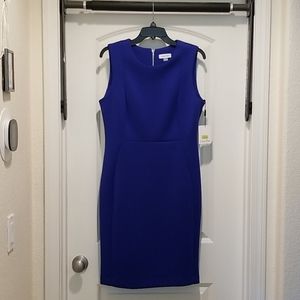 Calvin Klein blue sleeveless dress. New! With tag.
